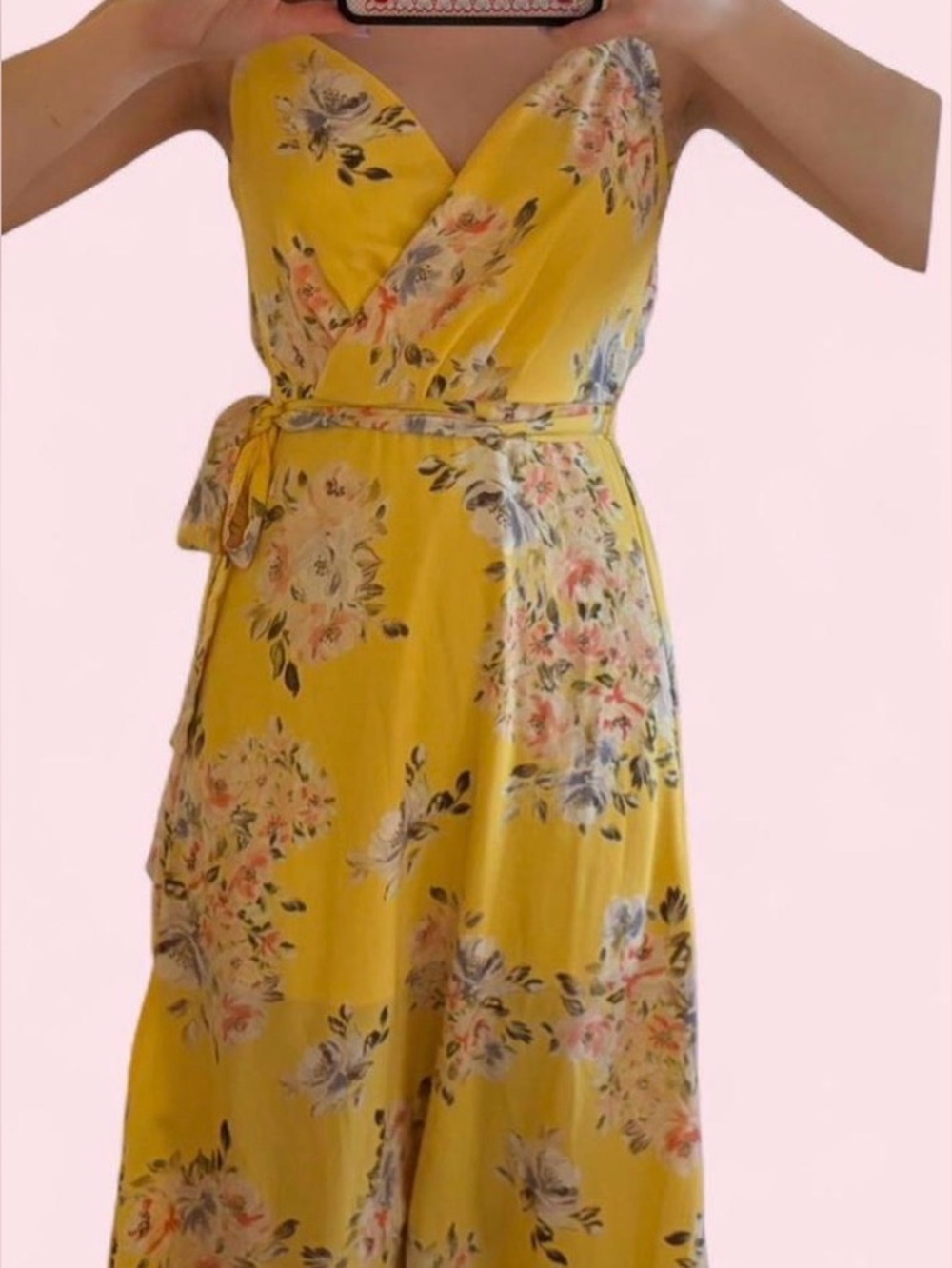 Faux wrap dress